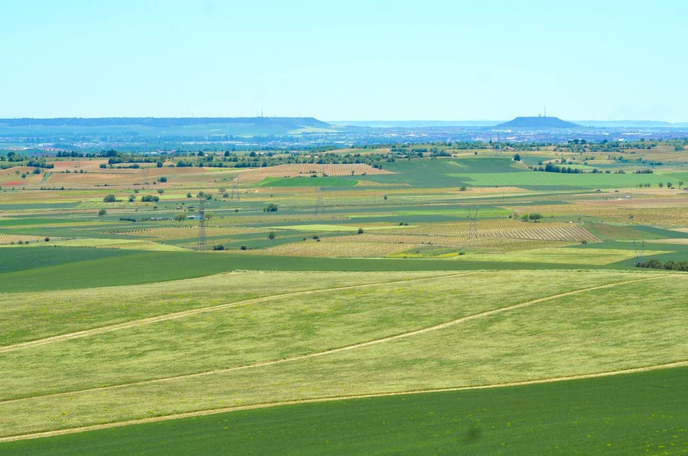 Valladolid desde Cigales.