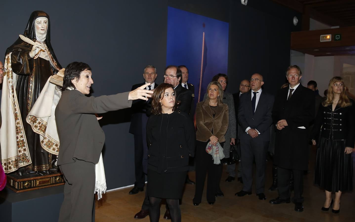 Soraya Sáenz de Santamaría inaugura una exposición sobre Santa Teresa en el Museo de Escultura de Valladolid