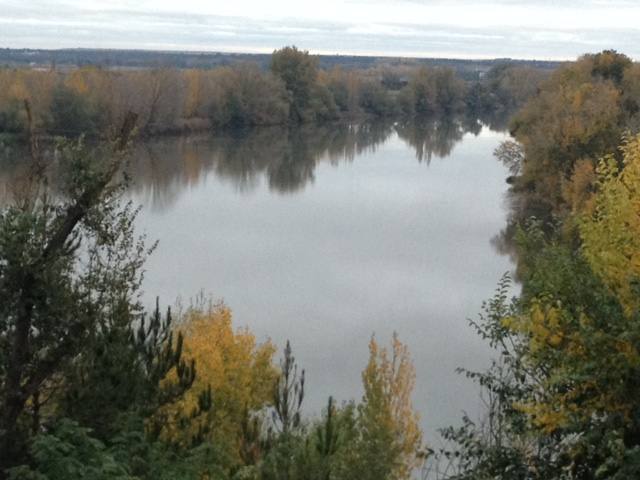 Río Duero a su paso por Tordesillas.
