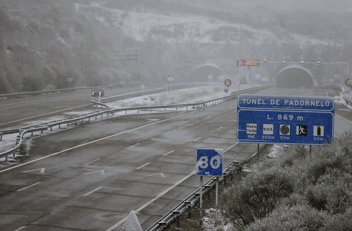 Nieve en Padornelo (Zamora).