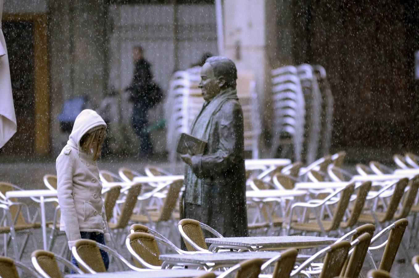 Nieve en Segovia.