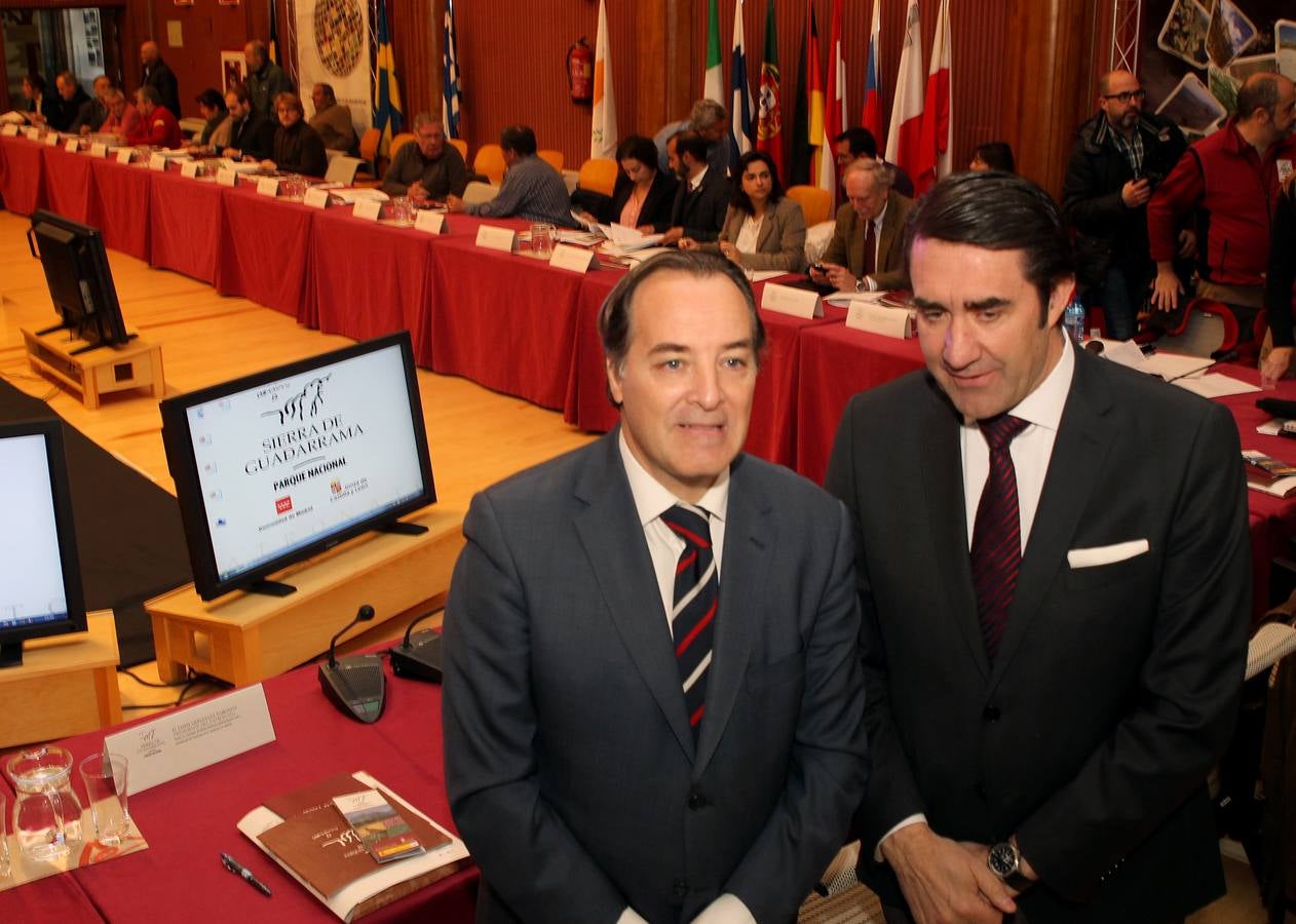 Reunión del Patronato del Parque Nacional de la Sierra de Guadarrama en Valsaín (Segovia)