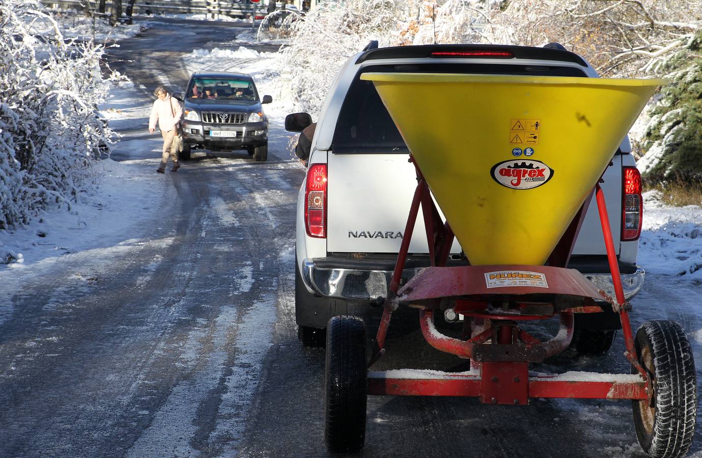 Segovia recibe las primeras nieves de la temporada