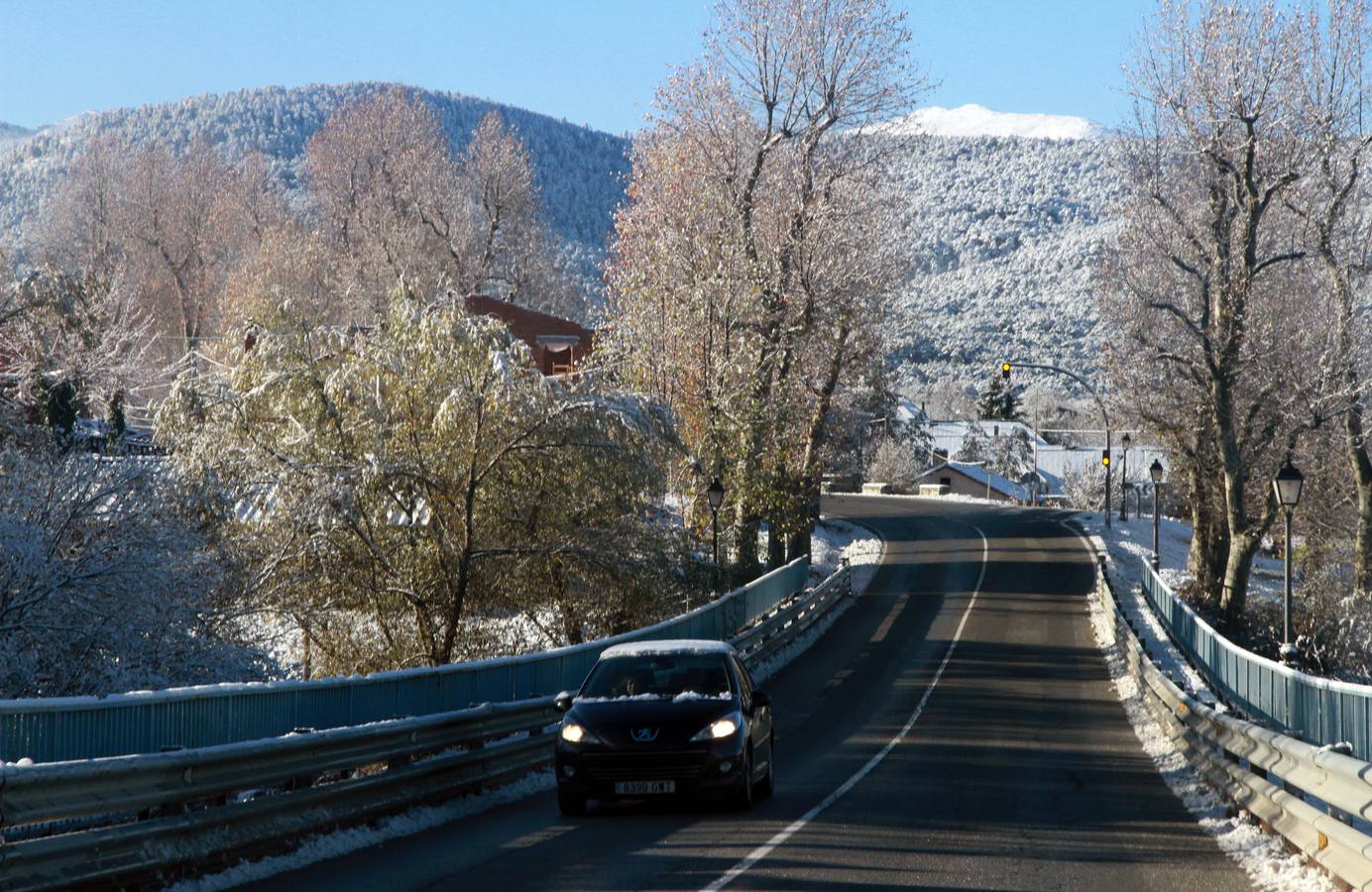 Segovia recibe las primeras nieves de la temporada