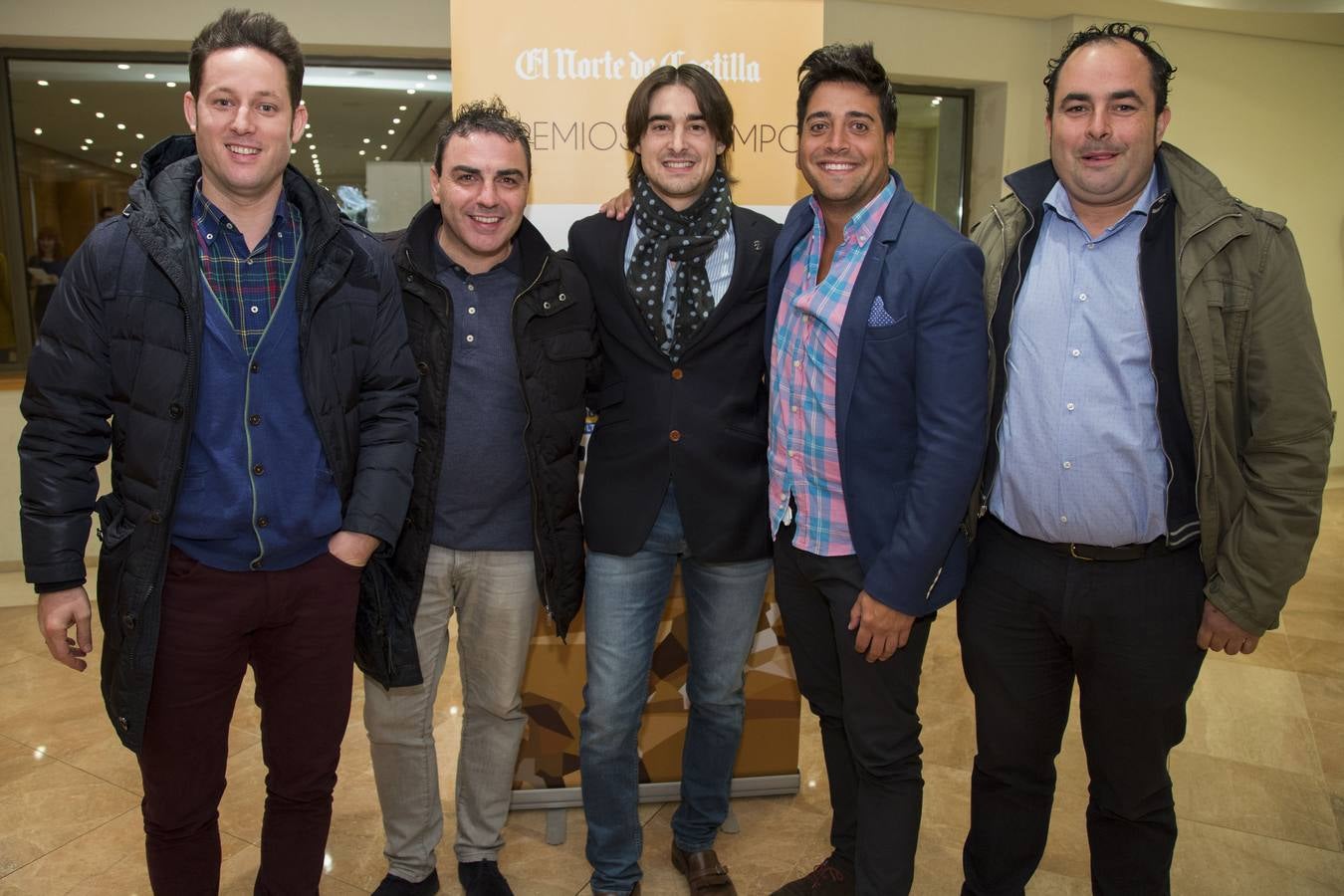 Jorge de Lozar, David Jambrina, Salomón Benito, Ángel Casado y Rodrigo Díez.