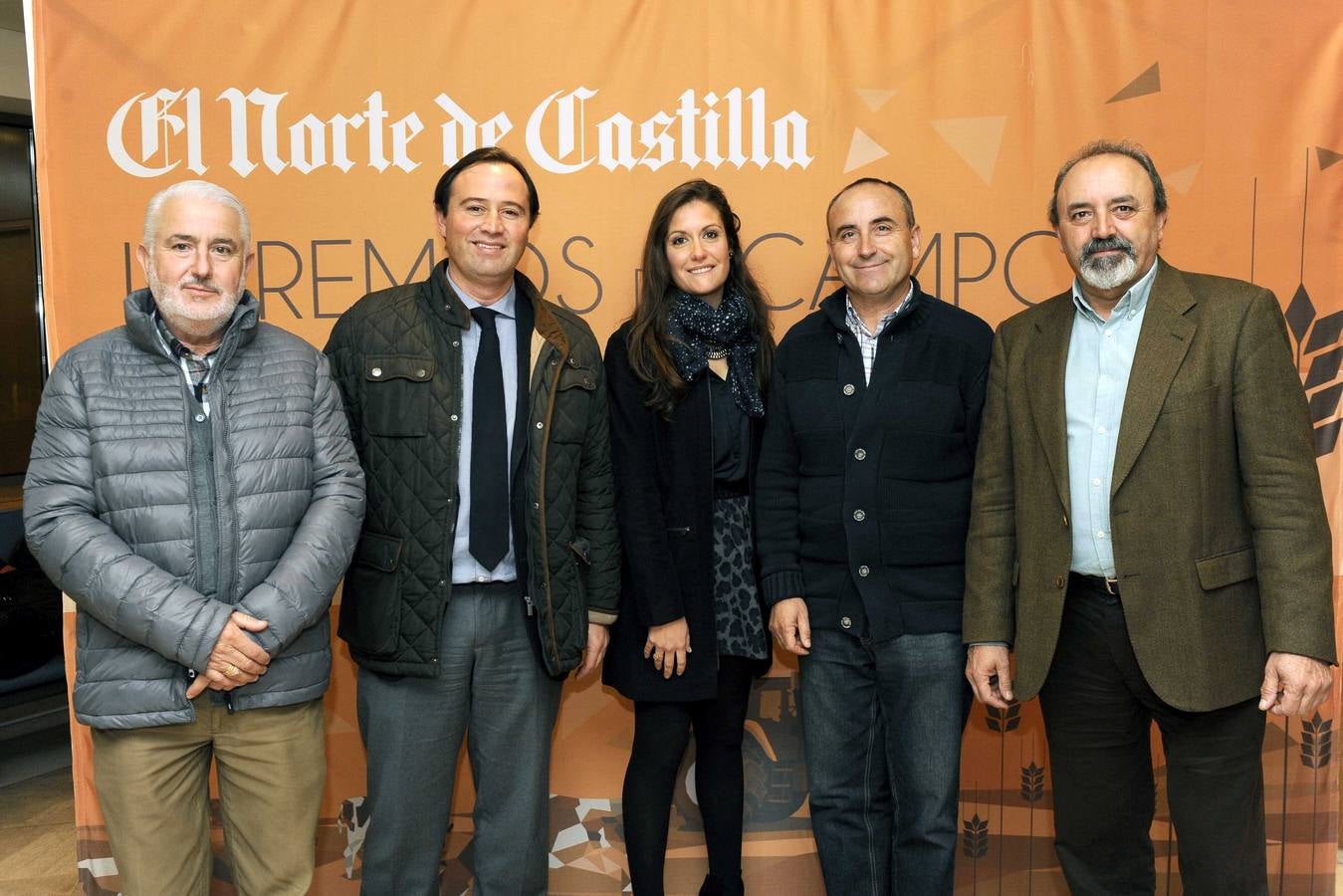Antonio González, de Koipesol; Máximo Gómez, alcalde de Carpio; Celia Aranda, de Koipesol; Santiago Baeza, alcalde de Santervás de Campos; y José Andrés García Moro, de Primcal.