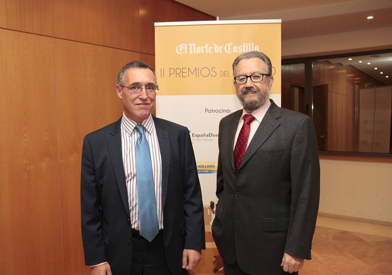 Herminio Velicia y Carlos Sardón, de la Consejería de Agricultura.