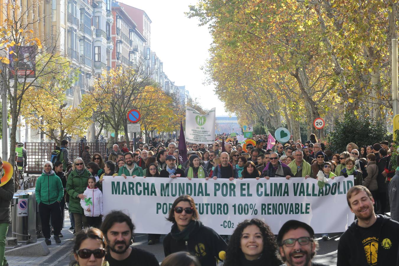 Marcha del clima 2015 en Valladolid