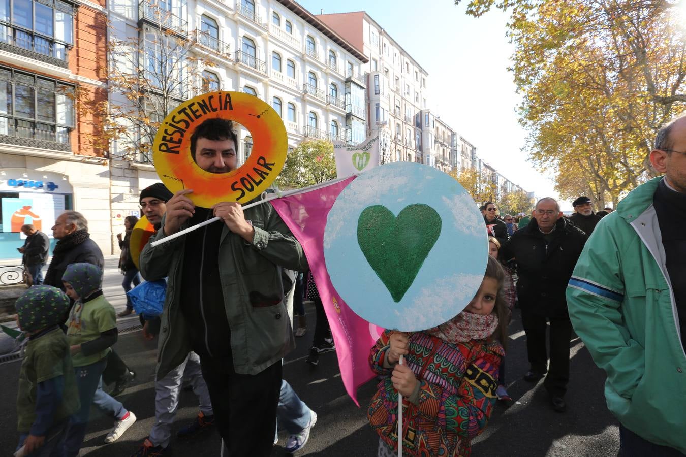 Marcha del clima 2015 en Valladolid