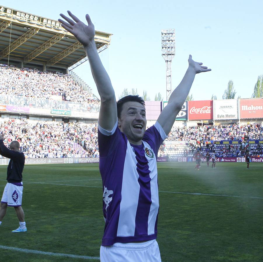 Rukavina celebra un triunfo en el José Zorrilla.