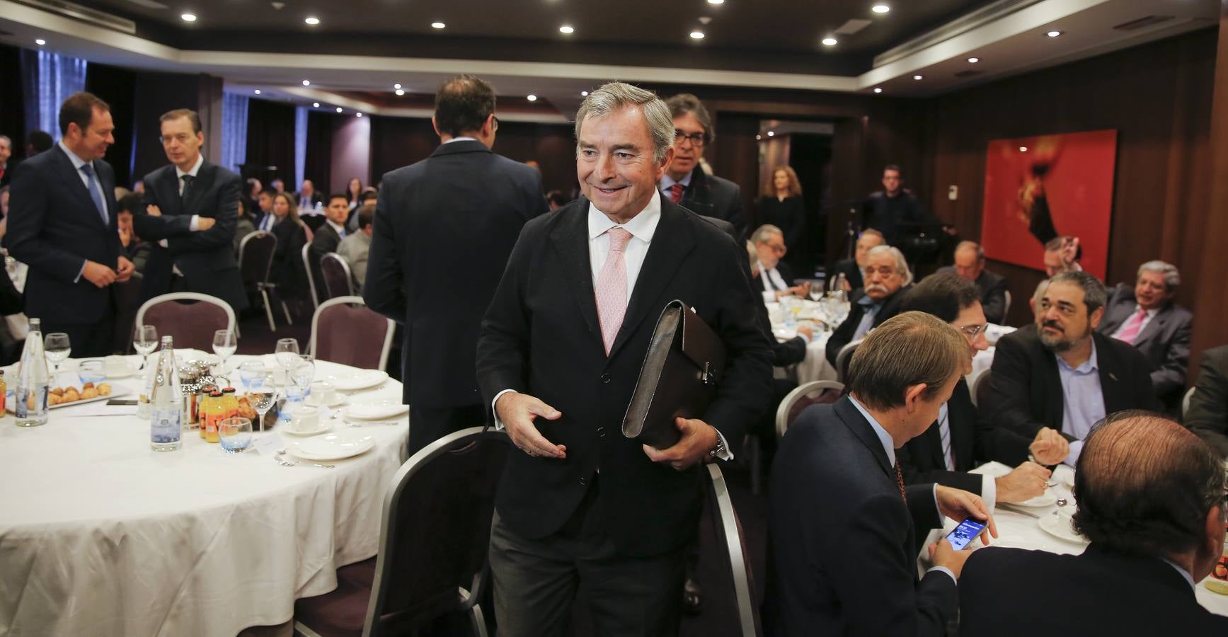 El presidente del Círculo de Empresarios, Javier Vega de Seoane, en el Foro Económico de El Norte de Castilla