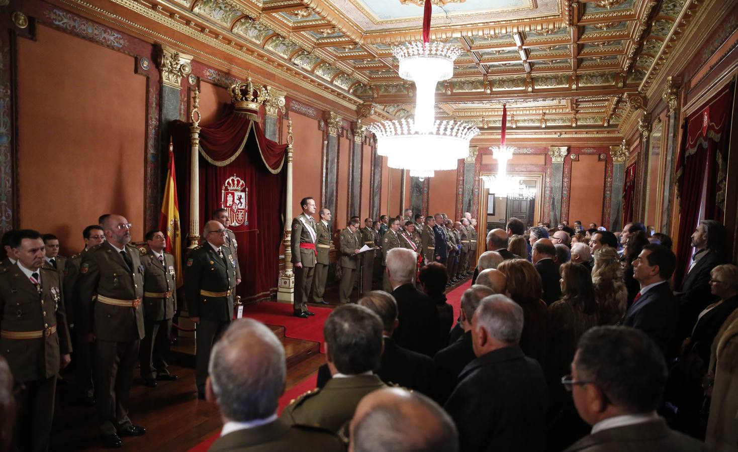 Acto militar en Valladolid con motivo de la Fiesta de la Inmaculada Concepción