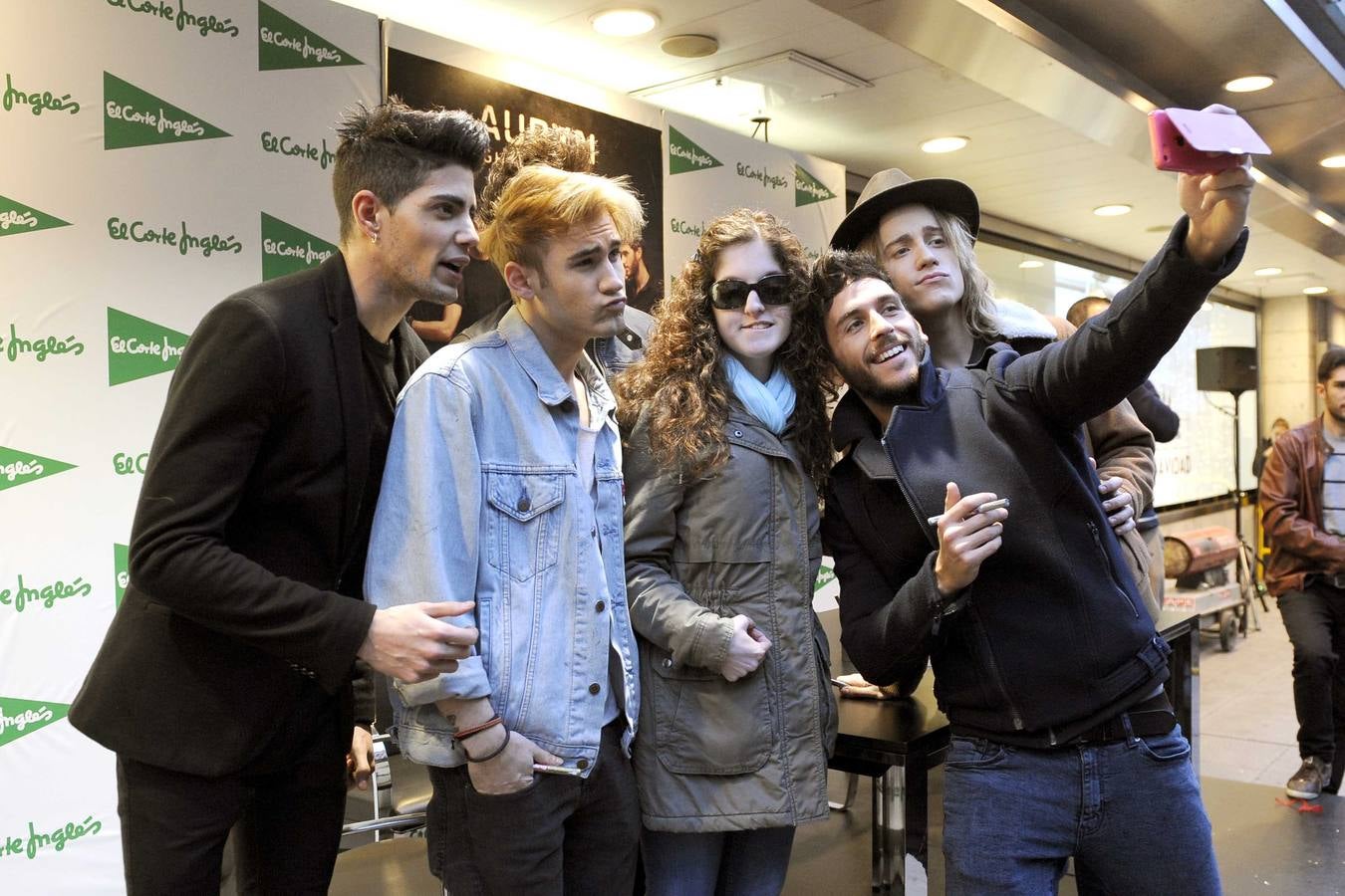 Firma de discos de Auryn en El Corte Inglés de Constitución