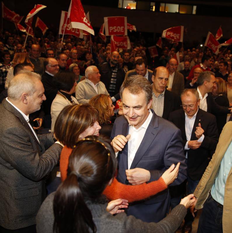 Acto del PSOE en Valladolid con José Luis Rodríguez Zapatero