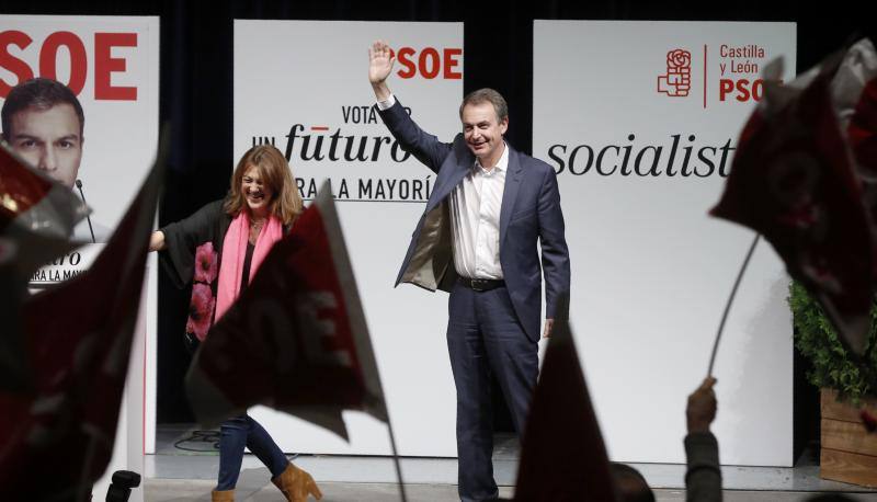 Acto del PSOE en Valladolid con José Luis Rodríguez Zapatero