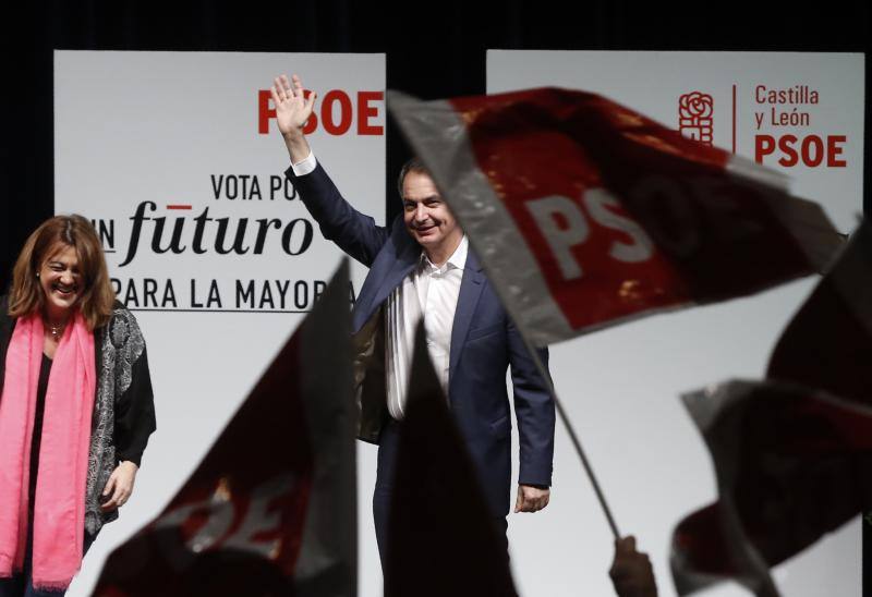 Acto del PSOE en Valladolid con José Luis Rodríguez Zapatero