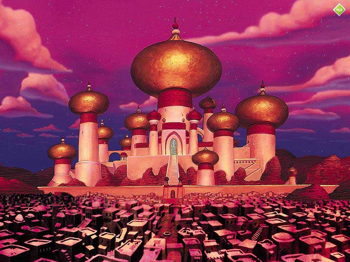 Aladdin. El Taj Majal es el palacio del sultán en Aladdin.