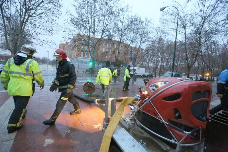 Tromba de agua en Valladolid
