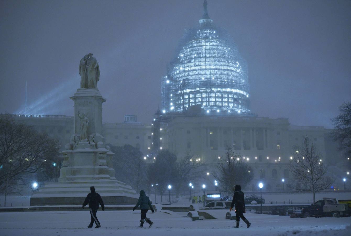 Washington, bajo un manto blanco