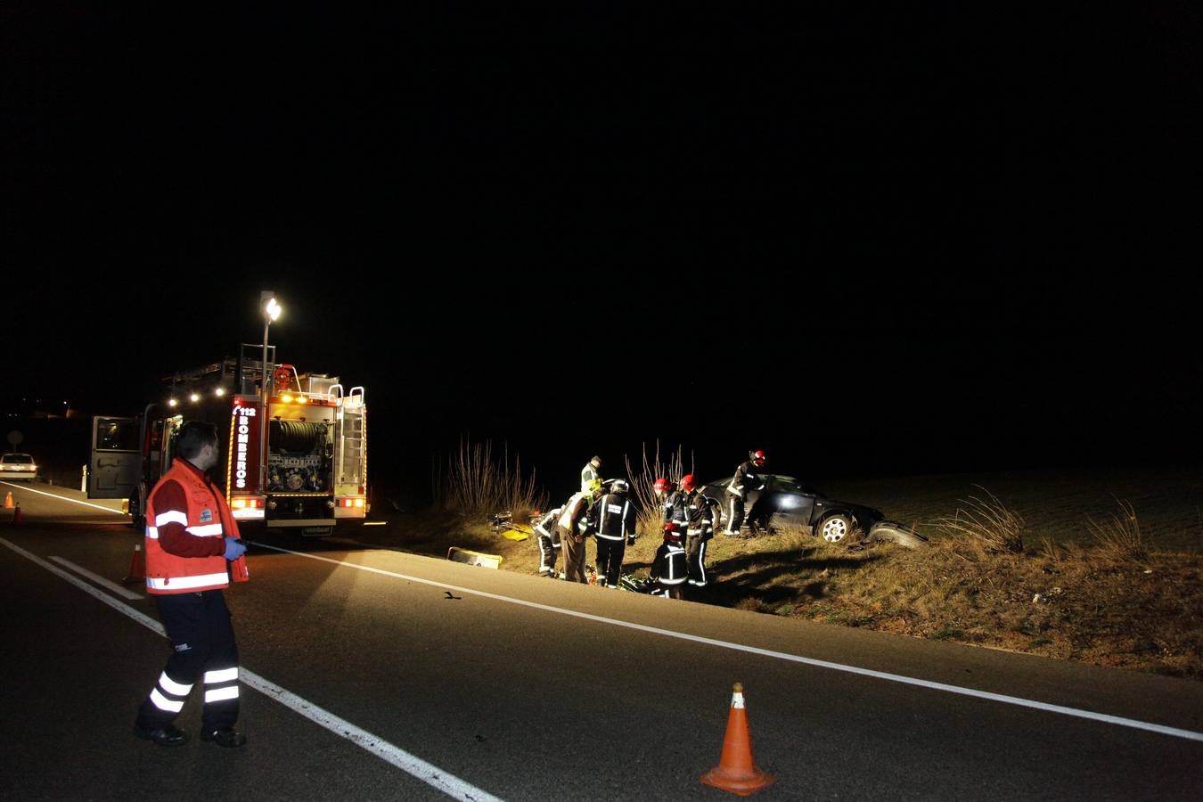 Tres fallecidos, dos hombres y una mujer, en una colisión frontal en Soria