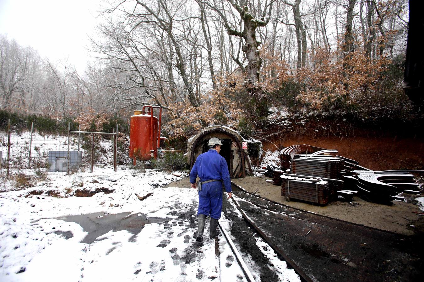 Entrada a la bocamina del pozo Mina Fely.