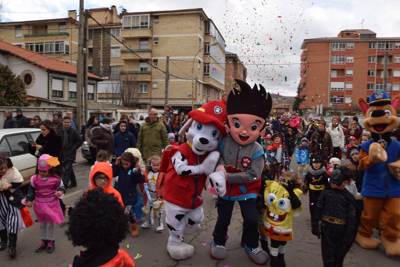 La Patrulla Canina visita el Carnaval de Guardo (Palencia)