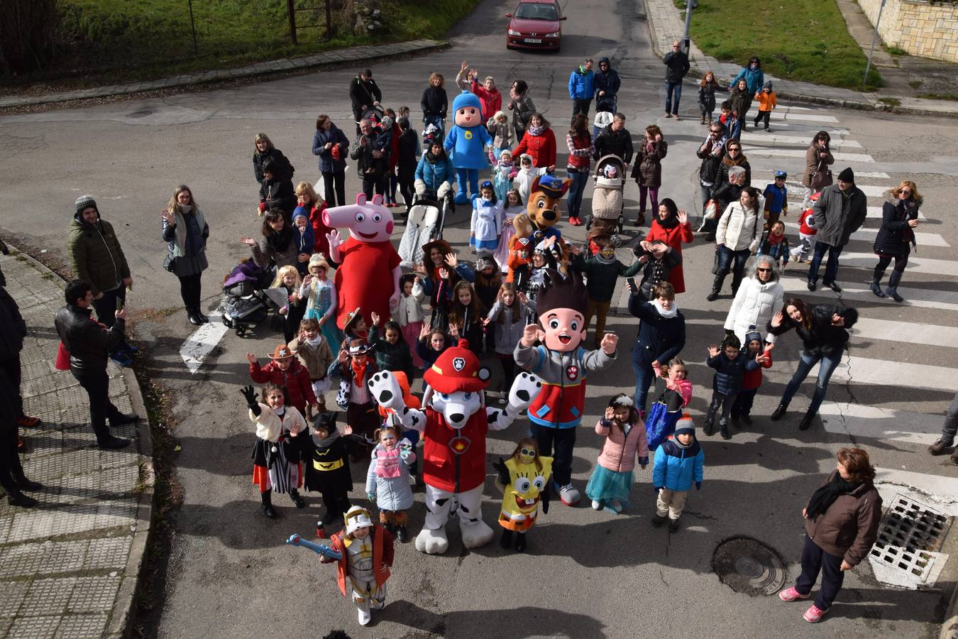 La Patrulla Canina visita el Carnaval de Guardo (Palencia)