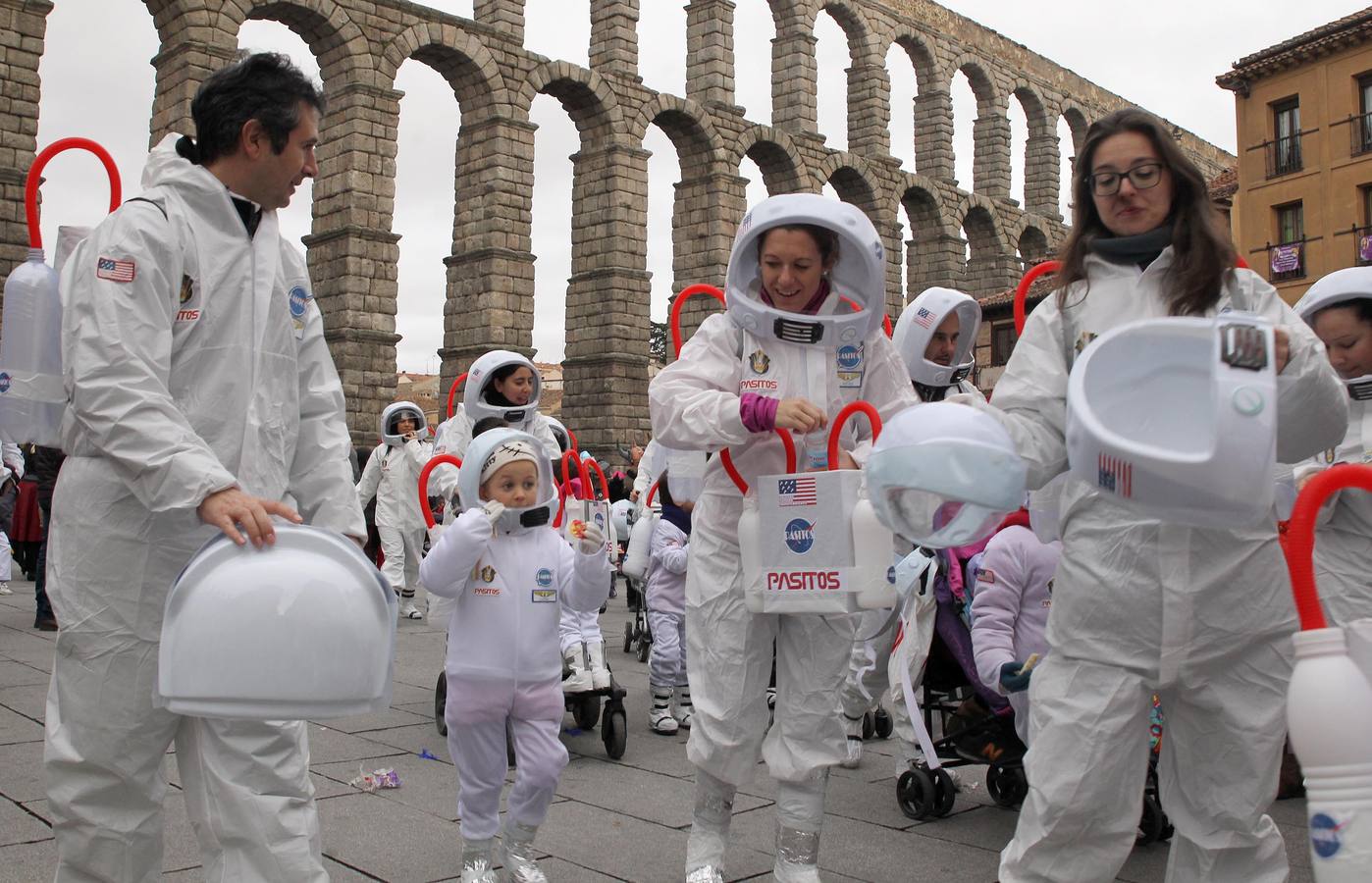 Desfile infantil del lunes de Carnaval en Segovia