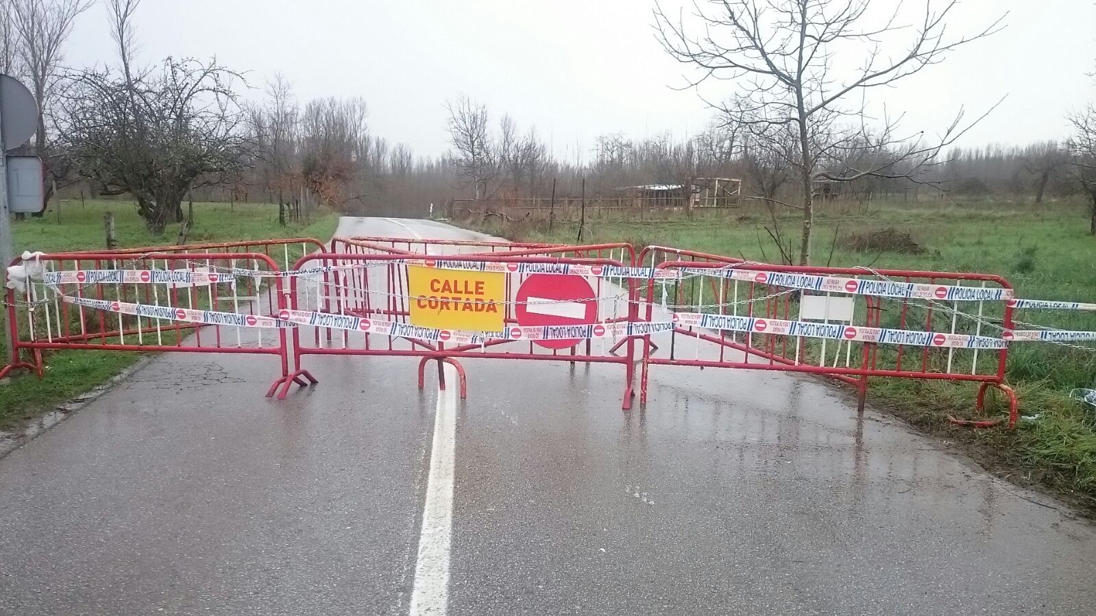 Temporal de lluvia en El Bierzo.