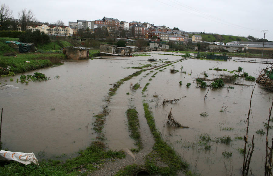 Temporal de lluvia en El Bierzo.