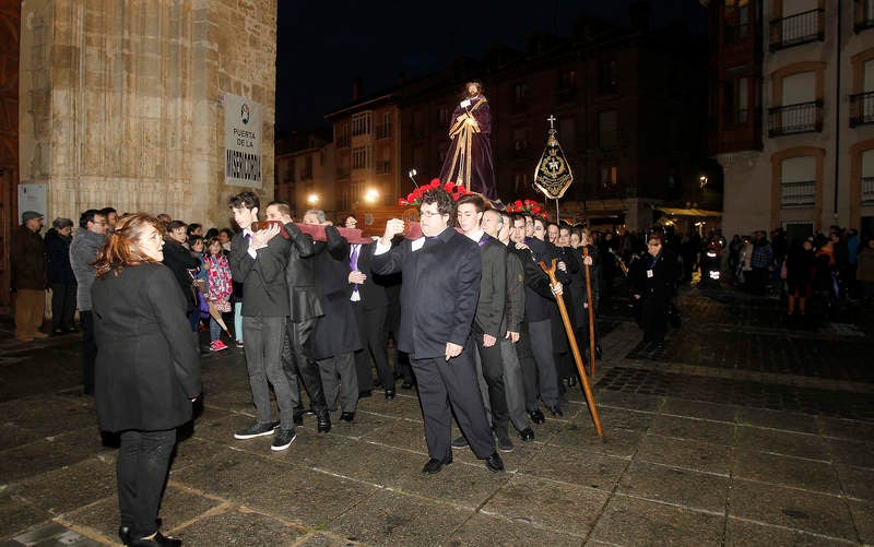 Viacrucis cuaresmal en Palencia