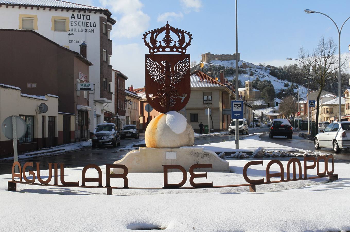 Entrada de Aguilar de Campoo.