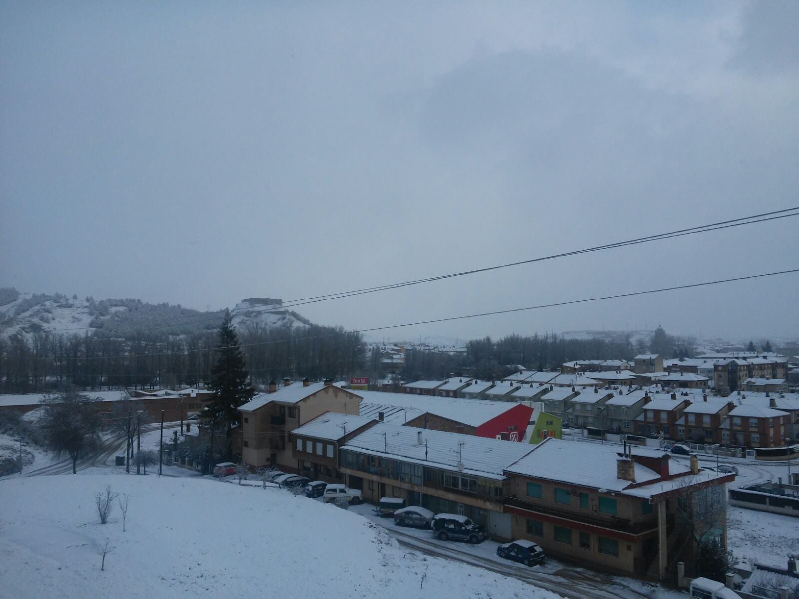 Nieve en Aguilar de Campoo (Palencia)