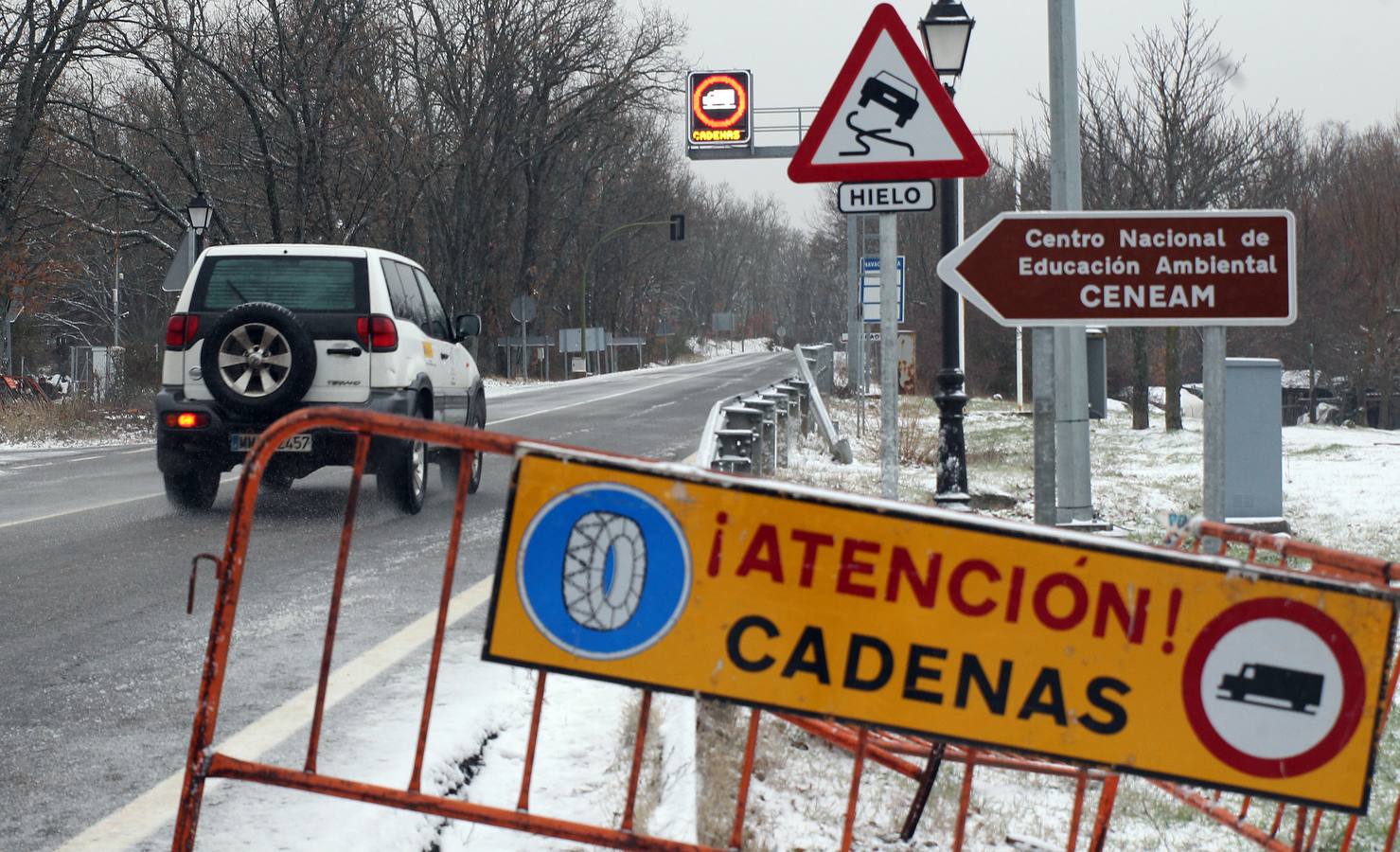 Nieve en La Granja y Valsaín (Segovia)