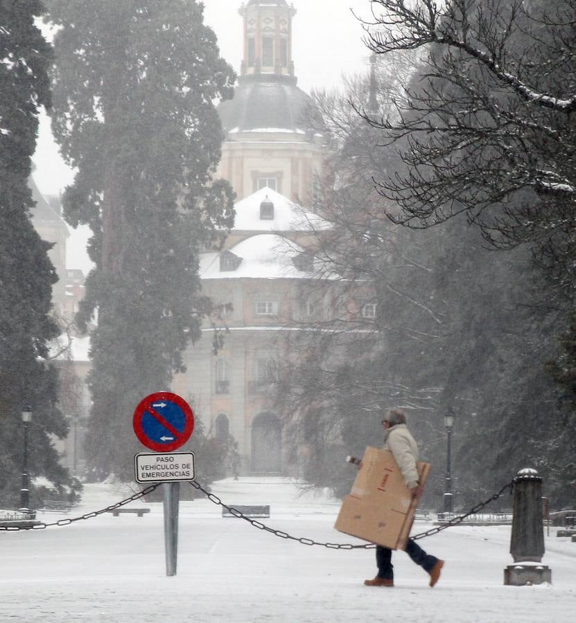 Nieve en La Granja y Valsaín (Segovia)