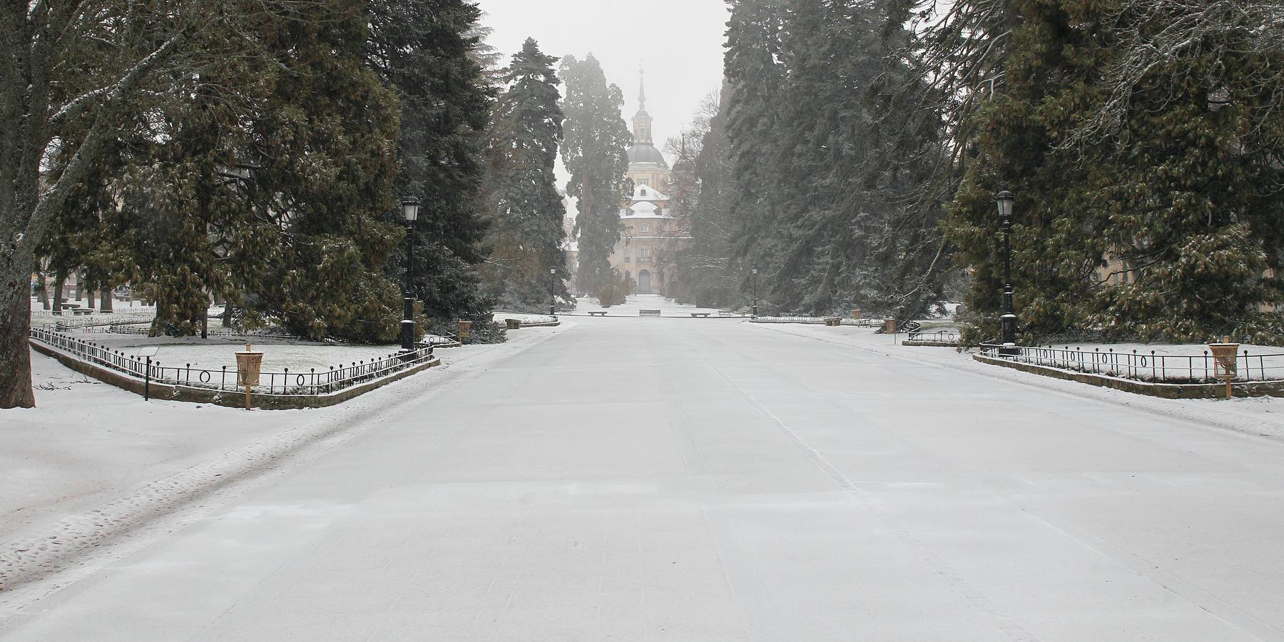 Nieve en La Granja y Valsaín (Segovia)