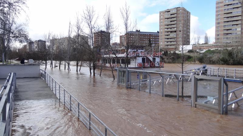 Río Pisuerga en Valladolid capital.