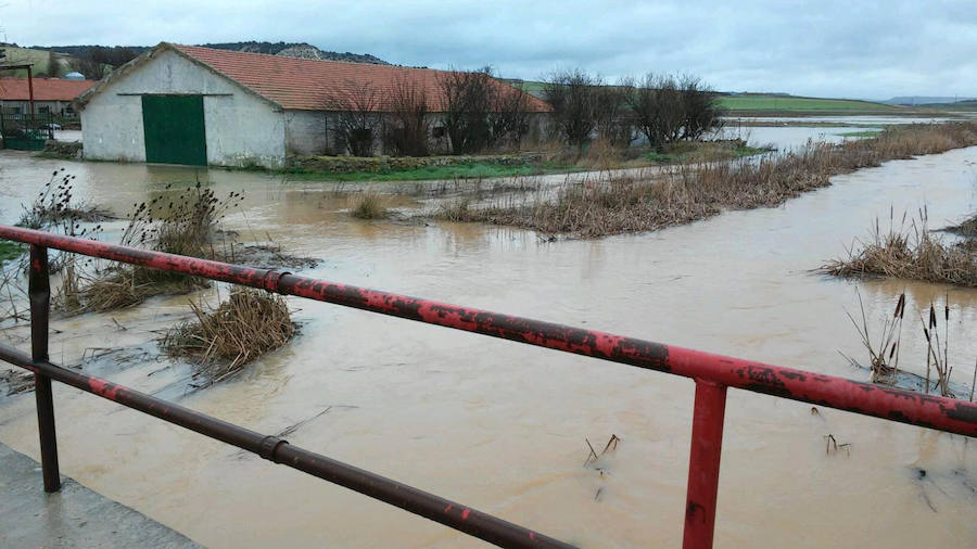 Río Esgueva en Villanueva de los Infantes.