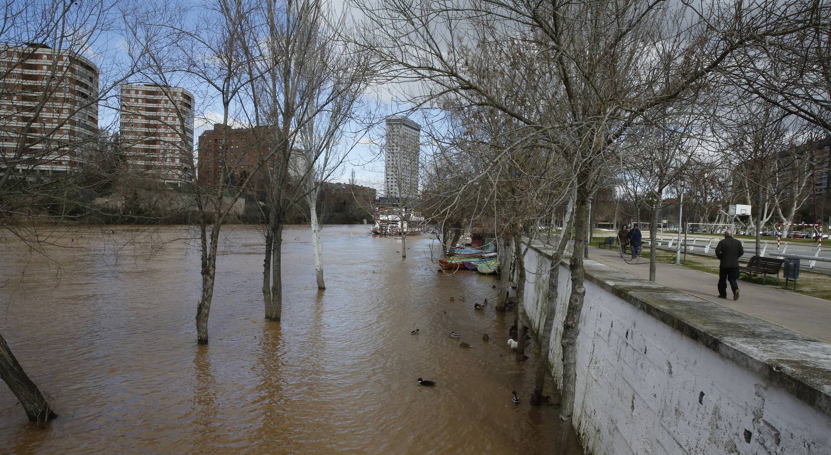 El Pisuerga a su paso por Valladolid.