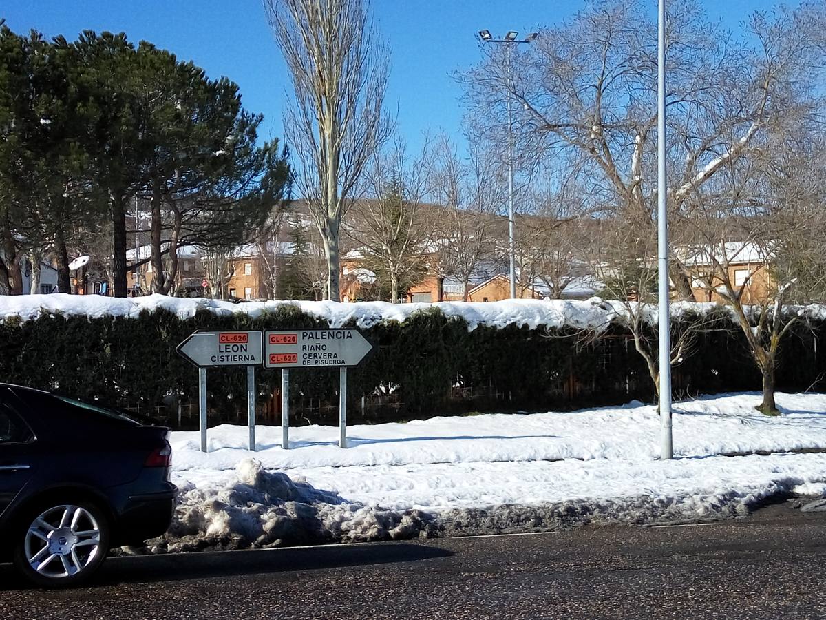Nieve en Guardo (Palencia)