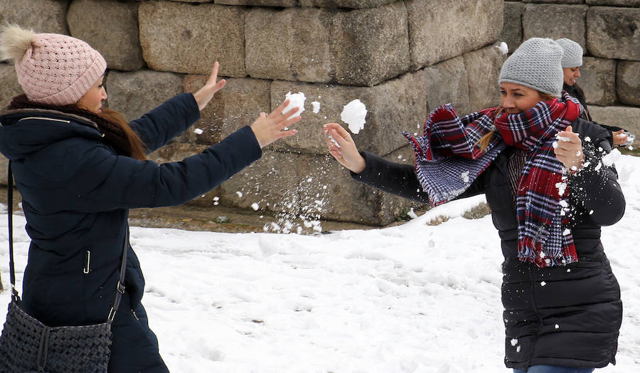Segovia cubierta por la nieve (1/2)