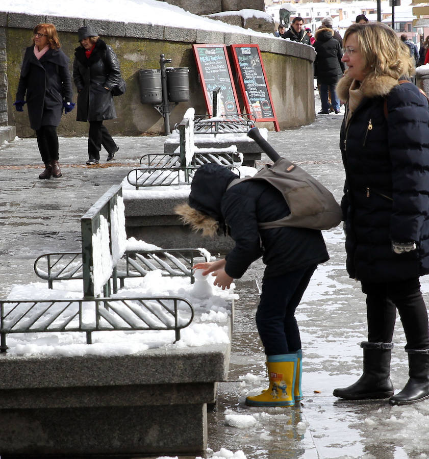 Segovia cubierta por la nieve (1/2)