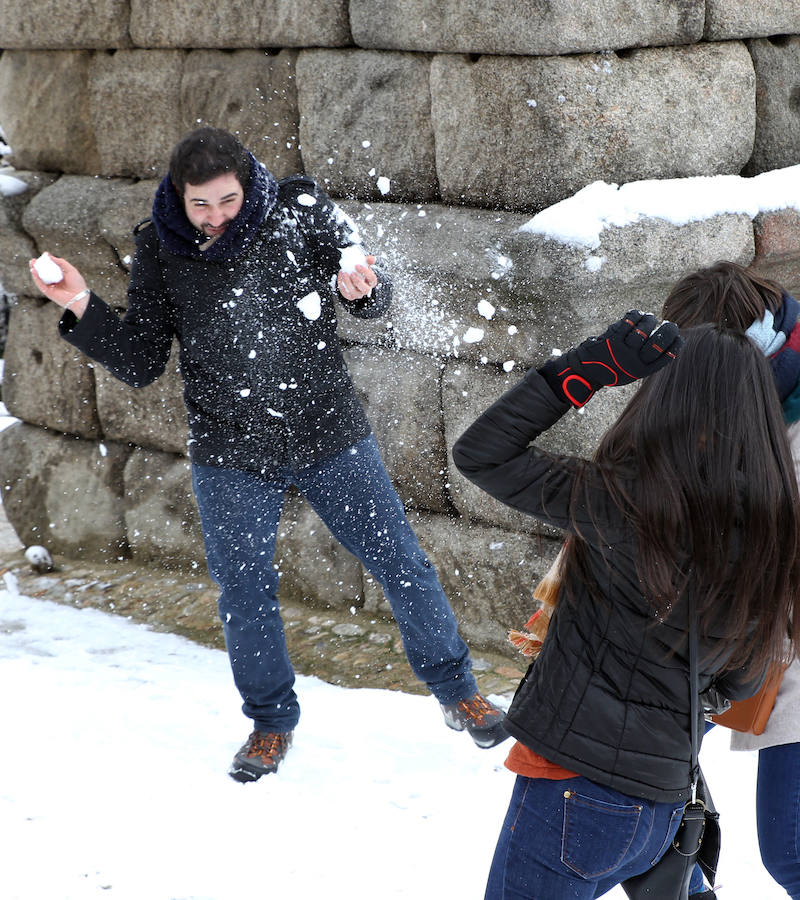 Segovia cubierta por la nieve (1/2)