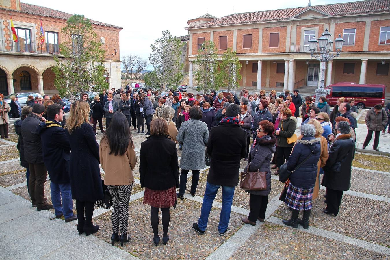 Lectura del manifiesto en Medina de Rioseco.
