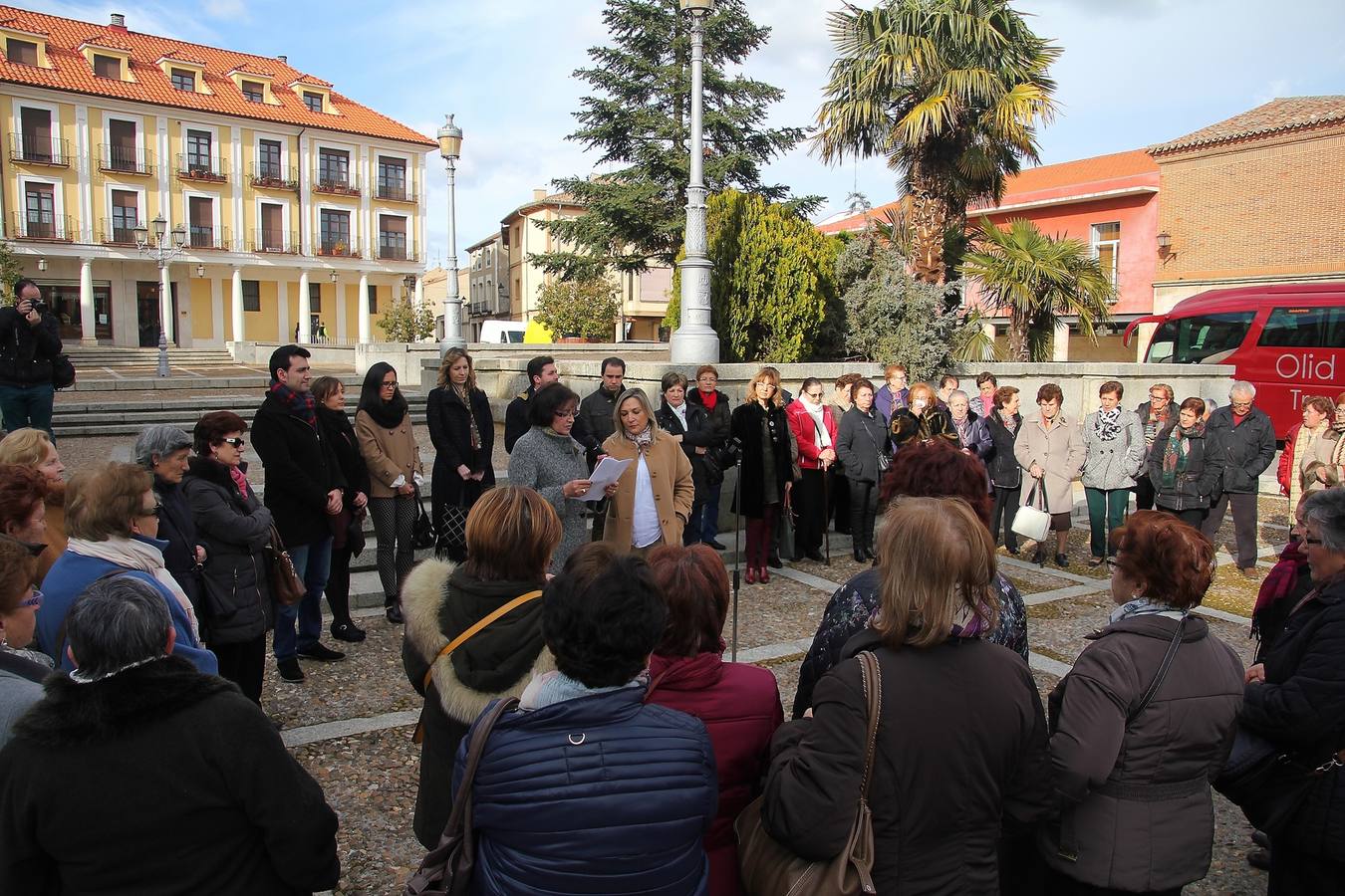 Lectura del manifiesto en Medina de Rioseco.
