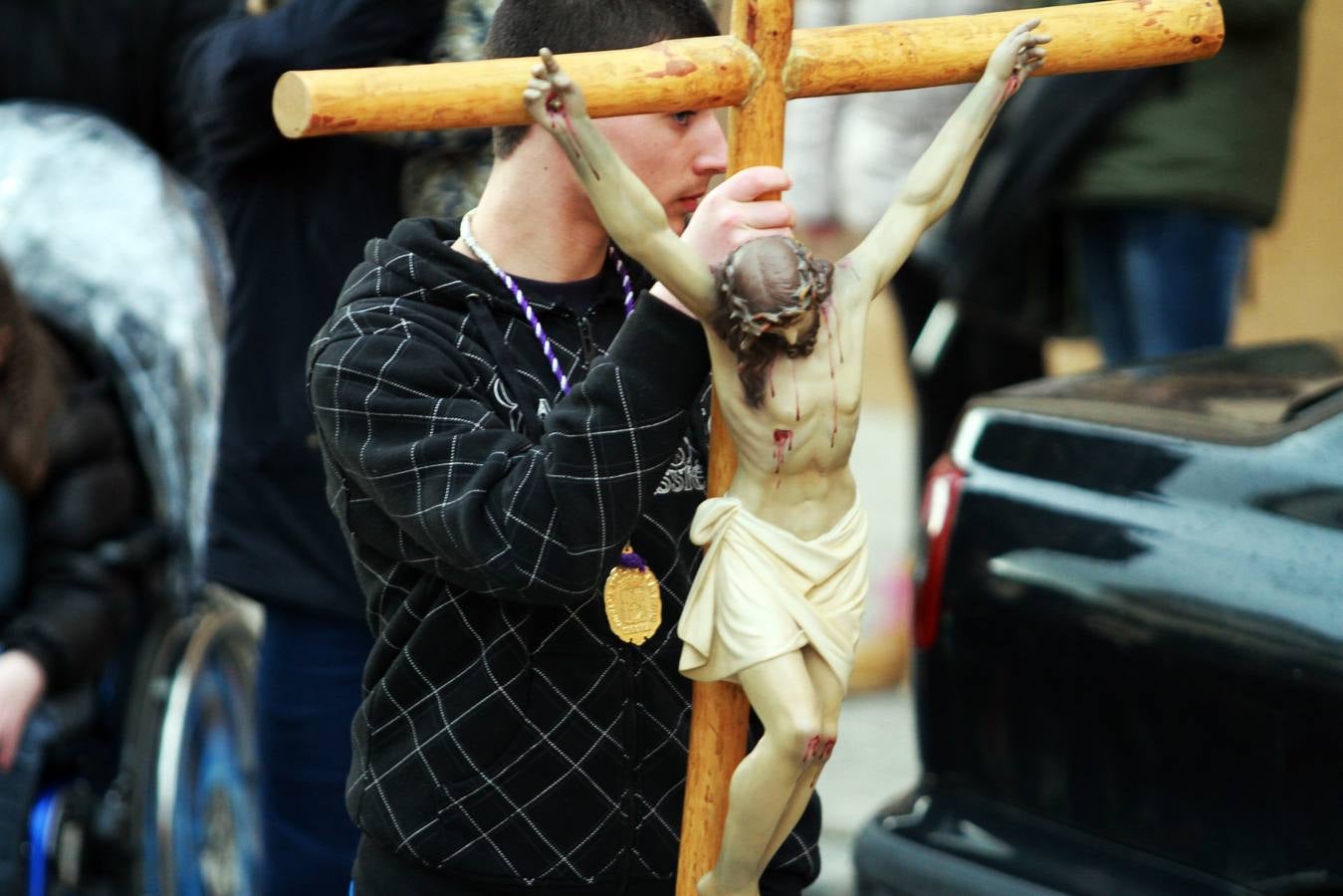 Procesión de la Pasión de Jesucristo por los niños del barrio de  San José de Segovia