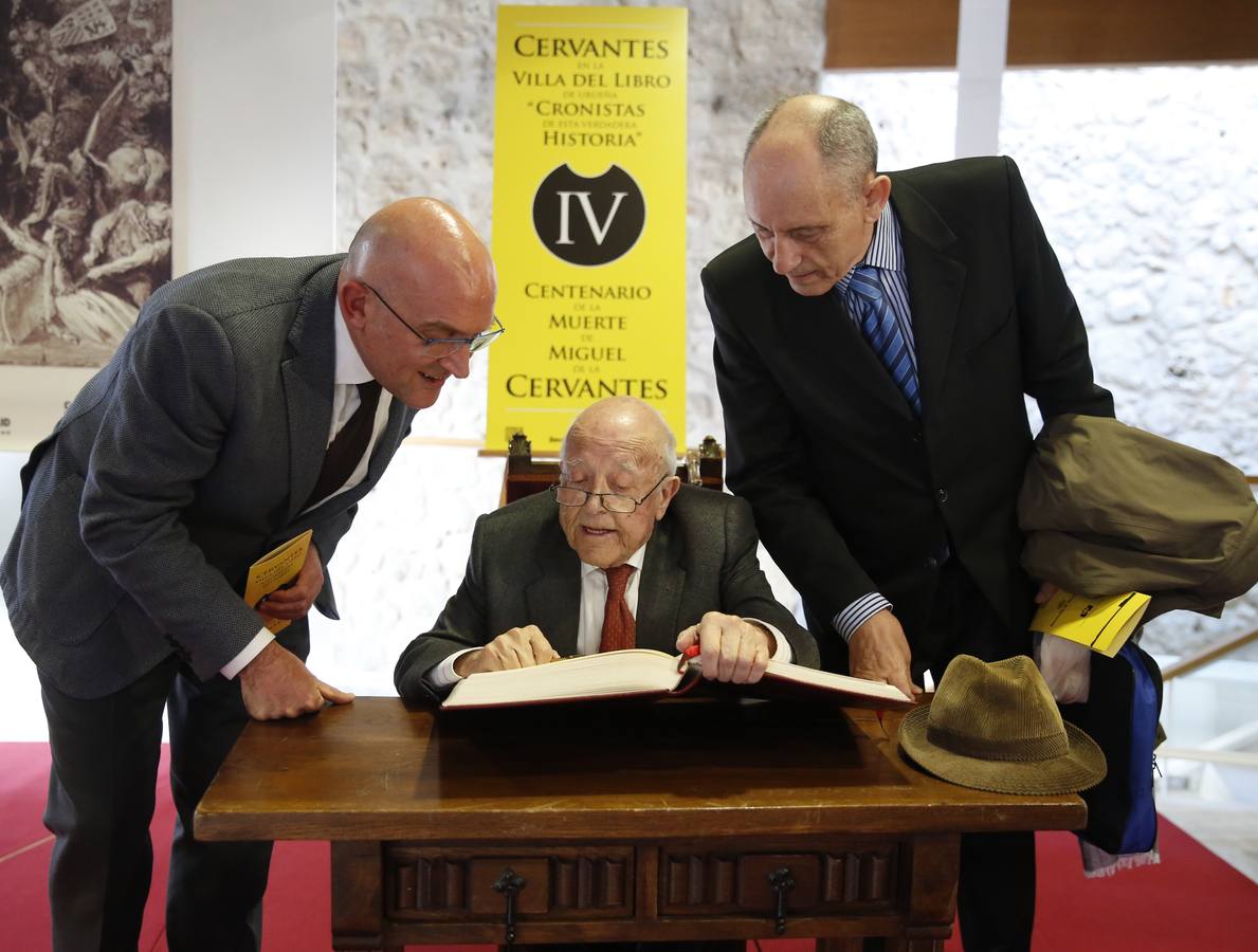 José Jiménez Lozano inaugura el ciclo de ponencias &#039;Cervantes en la Villa del Libro de Urueña. Cronistas de esta verdadera historia&#039;