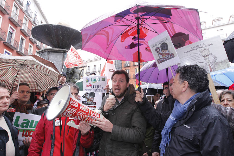Manifestación en Valladolid contra el cierre de Lauki y Dulciora