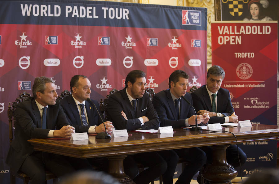 Presentación del Pádel Pro Tour en el Ayuntamiento de Valladolid