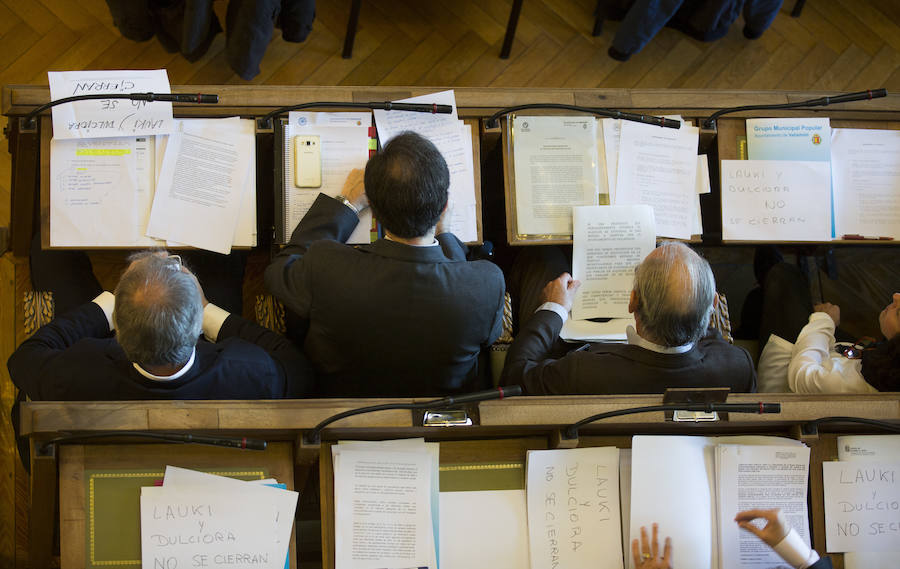 Pleno en el Ayuntamiento de Valladolid
